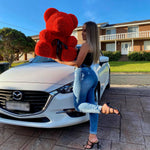Extra Large Red Rose Bear - Rose Bears Australia