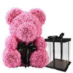 Large Baby Pink Rose Bear - Rose Bears Australia