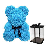 Large Blue Rose Bear - Rose Bears Australia