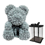 Large Grey Rose Bear - Rose Bears Australia