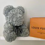 Large Grey Rose Bear - Rose Bears Australia