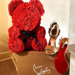 Large Red Rose Bear - Rose Bears Australia