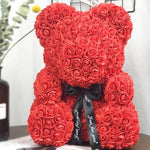 Large Red Rose Bear - Rose Bears Australia