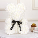 Large White Rose Bear - Rose Bears Australia