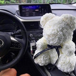 Large White Rose Bear - Rose Bears Australia