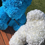 Large White Rose Bear - Rose Bears Australia
