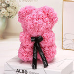 Pink Rose Bear - Rose Bears Australia
