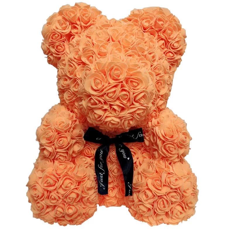 Large Orange Rose Bear | Rose Bears Australia Large Orange Rose Bear | Rose Bears Australia