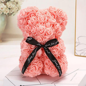 Peach Rose Bear - Rose Bears Australia