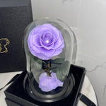 Purple Forever Preserved Rose - Rose Bears Australia